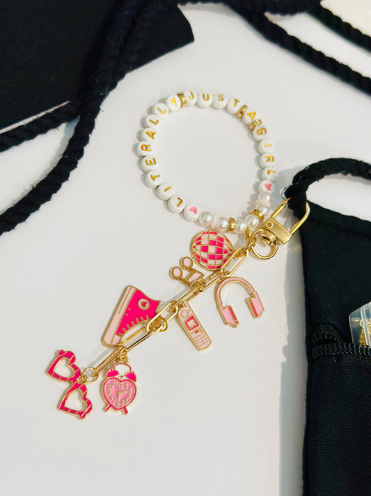 Literally Just A Girl Bag Charm