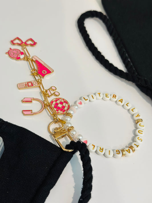 Literally Just A Girl Bag Charm